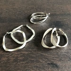 3 pair costume earrings excellent condition